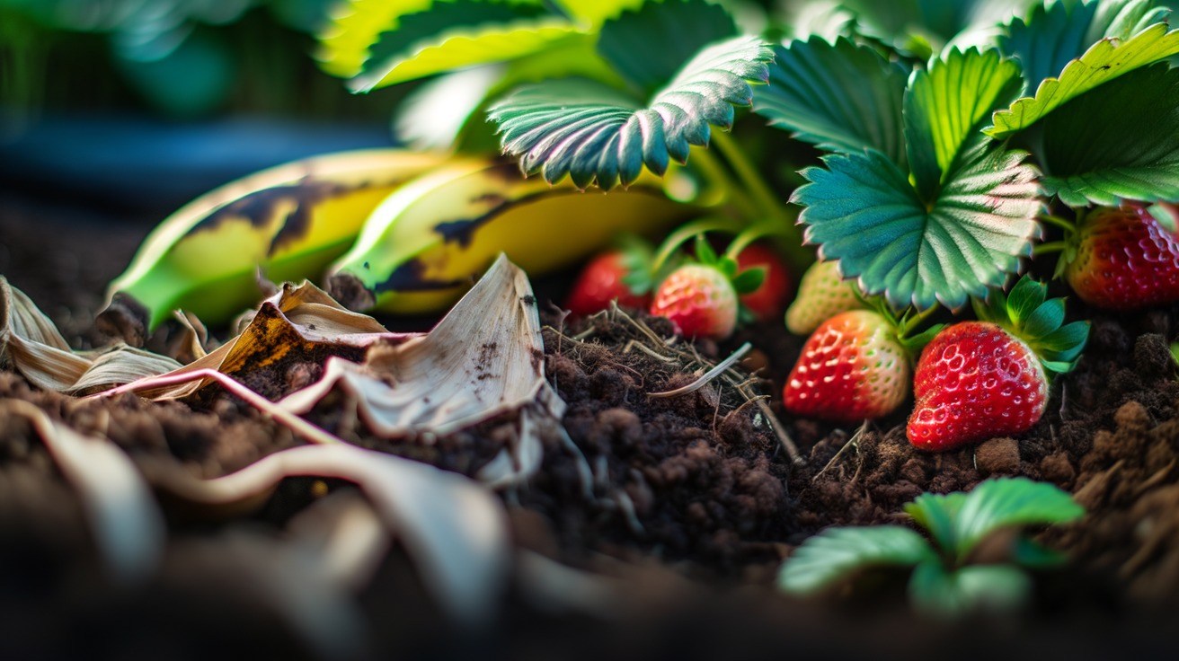 Why Burying Banana Peels Around My Strawberries Led to Unexpected Chaos!